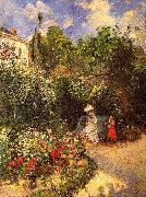 Camille Pissarro El Jarden de Pontoise oil on canvas